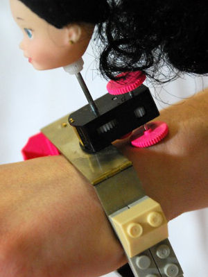 Two hand crafted bracelets link